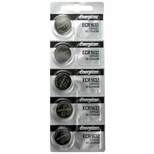 Energizer CR1632 Lithium Coin Battery, Strip of 5